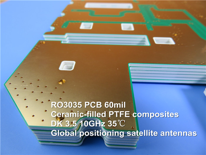 RO3035 PCB 60mil GPS antenna