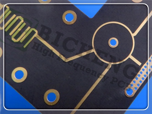 RTduroid 5880 PCB 2-layer 10mil Copper filled via 