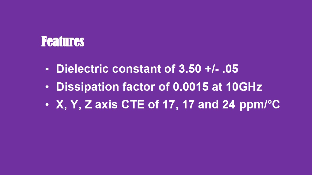 Key Features of RO3035 High Frequency PCB