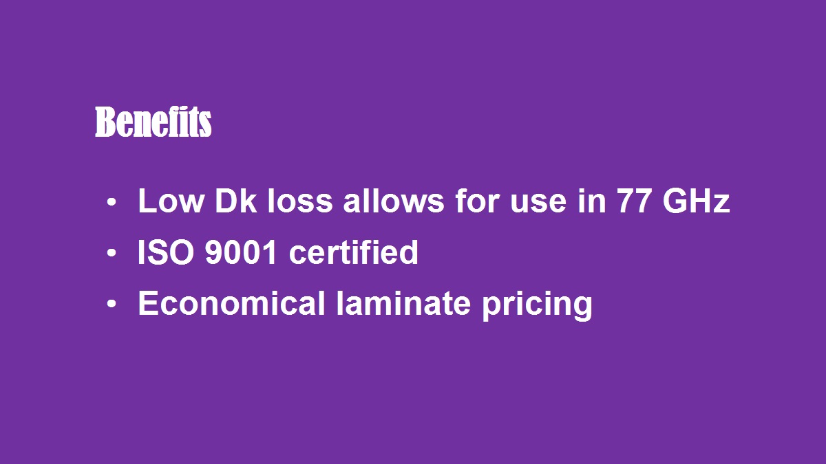 RO3003 BENEFITS