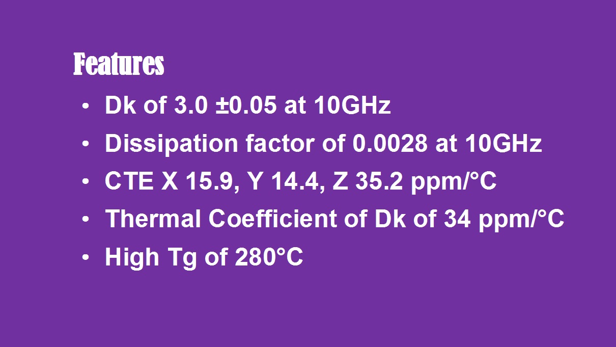 RO4730G3 Features