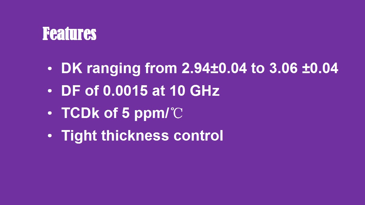 Rogers 6002 PCB'S Key Features 
