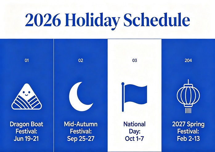 2026 Holiday Schedule