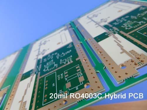 4-layers Rogers RO4003C + Isola FR408HR Hybrid PCB