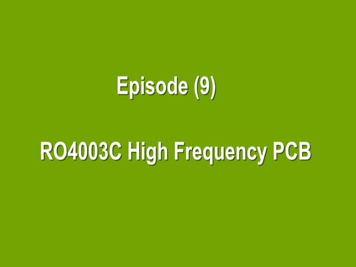 RO4003C High Frequency PCB