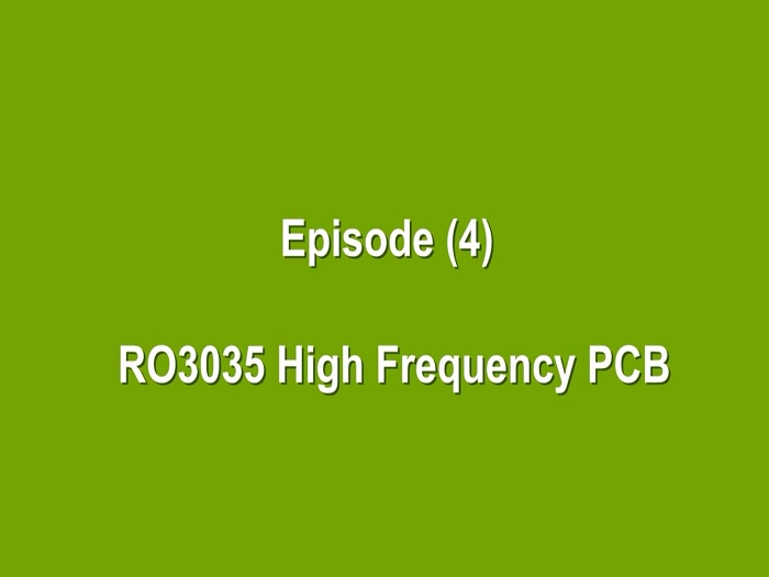 Rogers RO3035 PCB