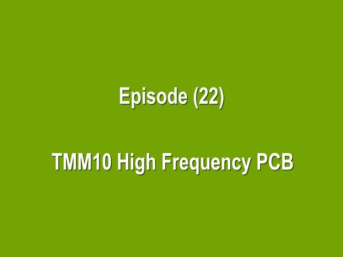 Rogers TMM10 High Frequency PCB